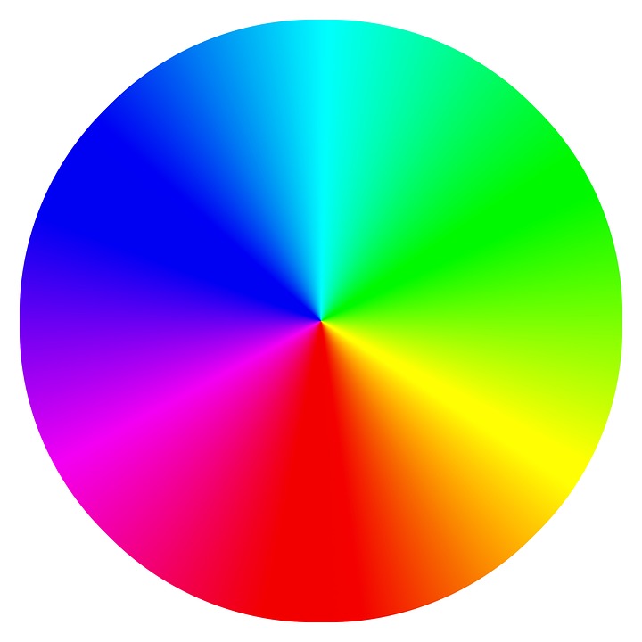 A color wheel representing the color spectrum